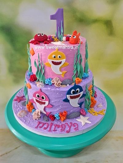 Baby Shark 1st birthday cake - Cake by Sweet Mantra Homemade Customized Cakes Pune