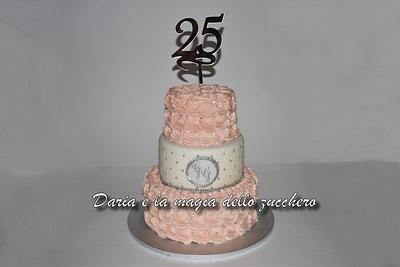 25th wedding anniversary cake - Cake by Daria Albanese