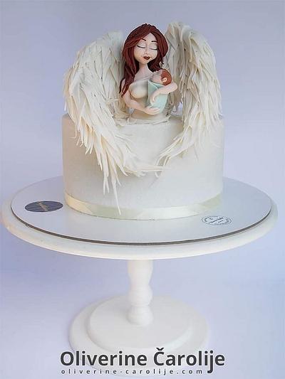 Mom Angel Cake - Cake by Oliverine Čarolije 