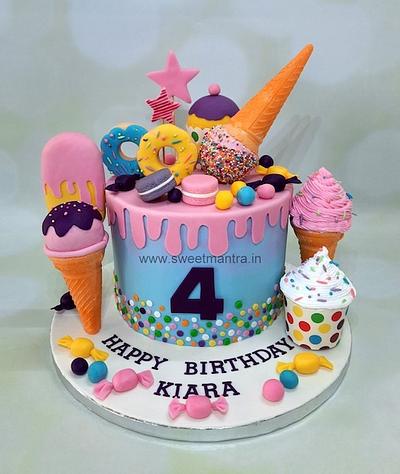 Cone and Candy cake - Cake by Sweet Mantra Homemade Customized Cakes Pune