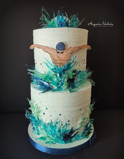 Swimming cake - Cake by Angela Natale