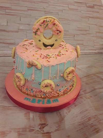 Buttercream cake with cookies - Cake by Noha Sami