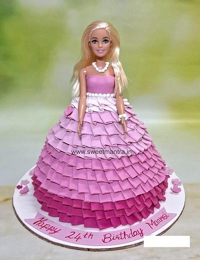 Barbie fondant cake for lady - Cake by Sweet Mantra Homemade Customized Cakes Pune