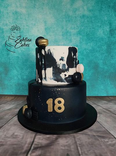 Birthday trendy cake - Cake by Zaklina