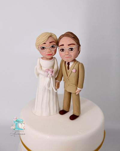 50th Anniversary… Cake topper - sugarpaste  - Cake by Arianna