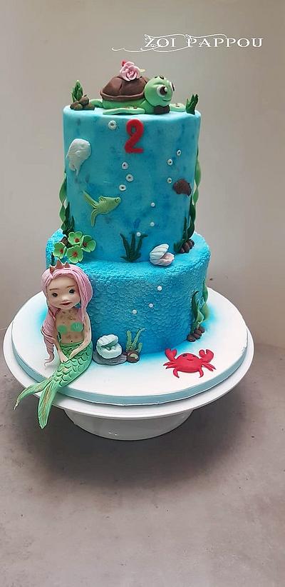 Summer is blue.. - Cake by Zoi Pappou