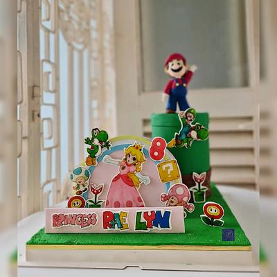 Super Mario and Princess Cake - Cake by Ms. V