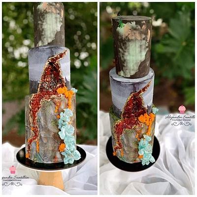 Cake Rustic 💕 - Cake by Alejandra Santillán