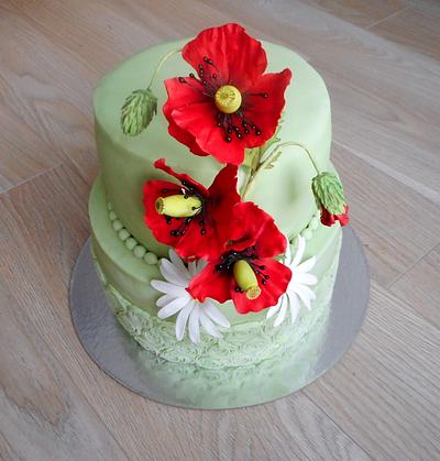 poppies inspiration  - Cake by Janka