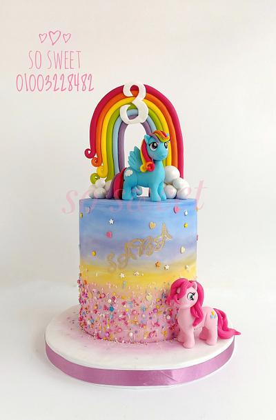 Pony cake - Cake by SoSweetbyAlaaElLithy