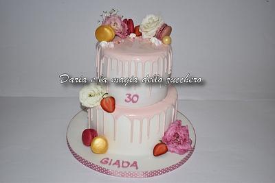 Pink drip cake - Cake by Daria Albanese