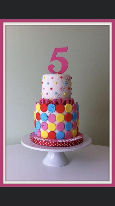 Two tier birthday  - Cake by Kays Cakes