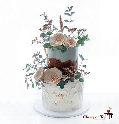  A Beautiful Wedding Cake - Where delicious art met nature  - Cake by Cherry on Top Cakes