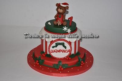Christmas teddy bear cake - Cake by Daria Albanese
