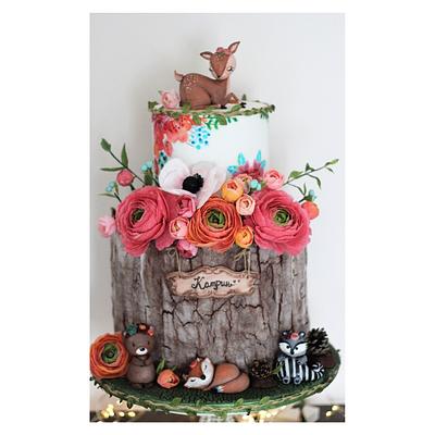 Woodland birthday cake - Cake by Eleonora Nestorova