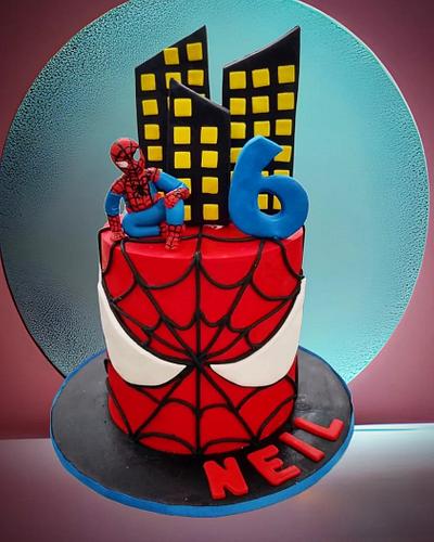 Spiderman cake  - Cake by The Custom Piece of Cake