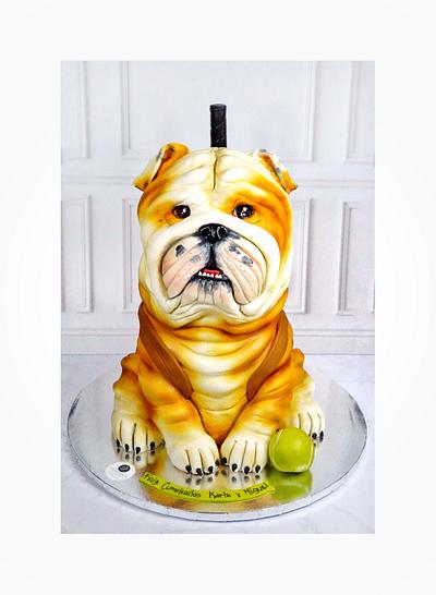 Bulldog cake - Cake by Paladarte El Salvador