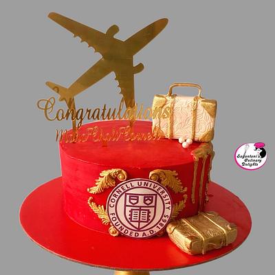 Red & Gold  - Cake by Sayantanis Culinary Delight