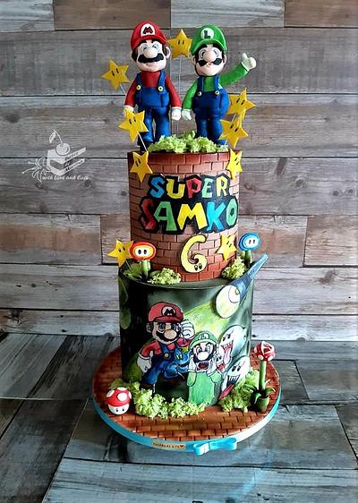 Super Mario & Luigi - Cake by Cakesbymartina