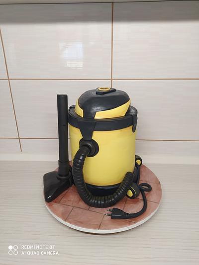 Vacuum cleaner 3d cake - Cake by Tortalie