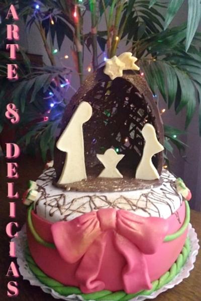 Nativity Scene - Cake by marialem2015