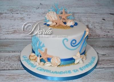 First communion sea themed cake - Cake by Daria Albanese