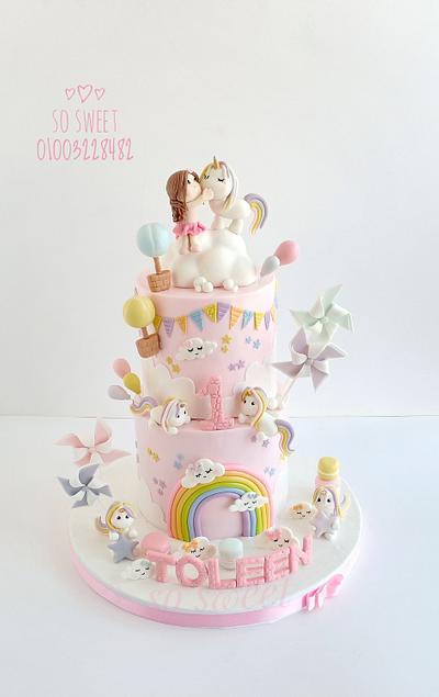 Unicorn cake - Cake by SoSweetbyAlaaElLithy