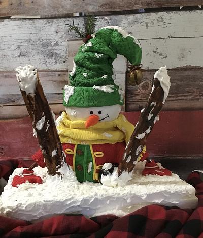 Sling Snowman - Cake by Margie