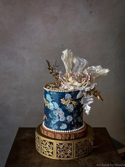 Moody floral cake - Cake by Art Sucré by Mounia