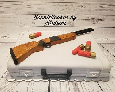 Browning Shotgun Grooms Cake  - Cake by Sophisticakes by Malissa