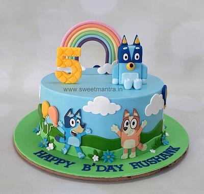 Bluey cake - Cake by Sweet Mantra Homemade Customized Cakes Pune