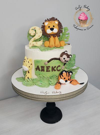 Jungle cake for Alex - Cake by Emily's Bakery