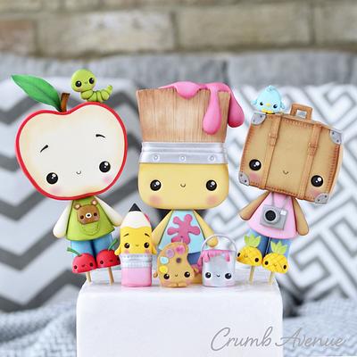 Cute Cake Toppers - Cake by Crumb Avenue