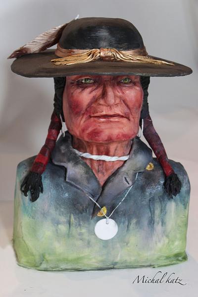 annciant indian man - Cake by michal katz
