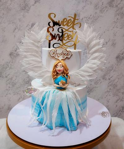 Angel theme cake - Cake by Delicious Temptations 4U 