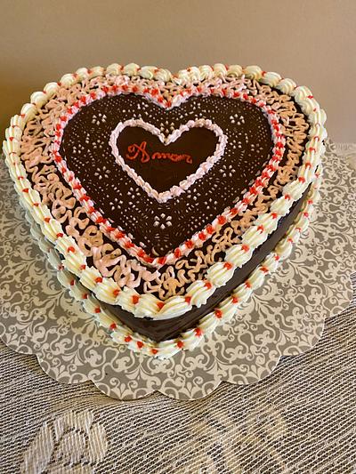 Gluten-free, Sugar free Valentine - Cake by Julia 