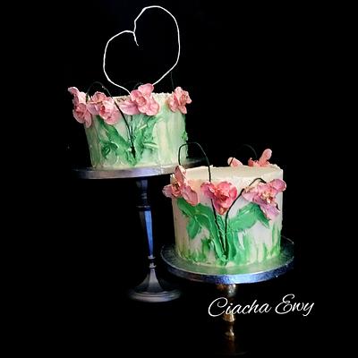 orchids - Cake by Ewa