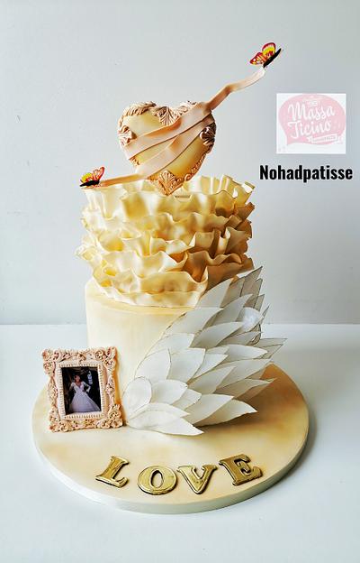 Valentines wedding cake - Cake by Nohadpatisse 