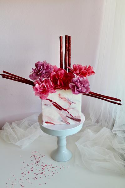 Roses Rhapsody - Cake by tomima