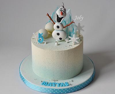 Cake with Olaf  - Cake by Jolana Brychova