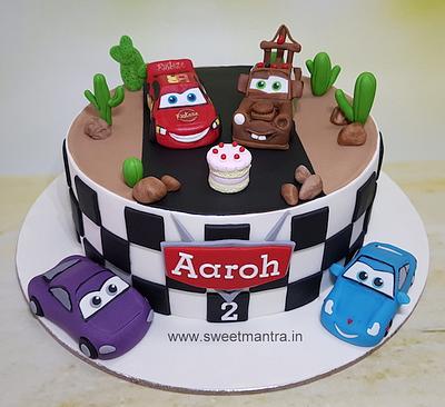 Cars theme cake - Cake by Sweet Mantra Homemade Customized Cakes Pune