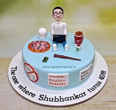 Husbands 40th birthday cake - Cake by Sweet Mantra Homemade Customized Cakes Pune