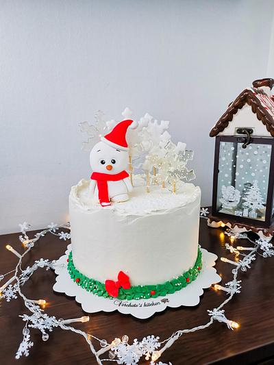 Snowman cake - Cake by Vyara Blagoeva 