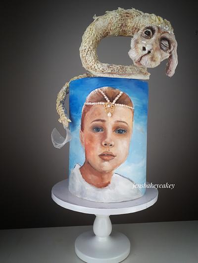 Hand painted the neverending story - Cake by Jens bakey cakey