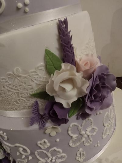 Rosas lilas - Cake by Magda Pujadas