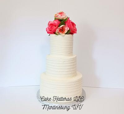 Rustic Wedding Cake - Cake by Donna Tokazowski- Cake Hatteras, Martinsburg WV