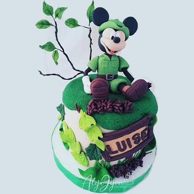 Mickey mouse safari - Cake by Aleja Jijón 