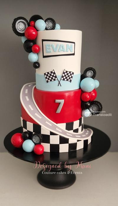 Racing theme cake - Cake by designed by mani