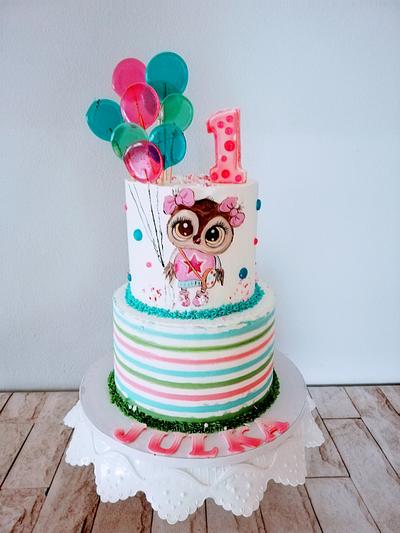 Little owl - Cake by alenascakes