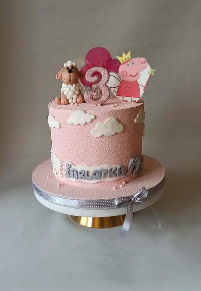 Birthday cake for baby girl - Cake by Jitkap